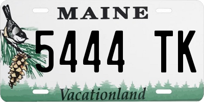 ME license plate 5444TK