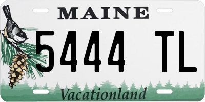 ME license plate 5444TL