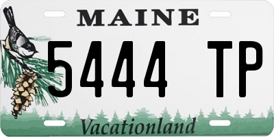 ME license plate 5444TP
