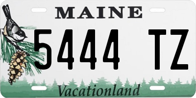 ME license plate 5444TZ