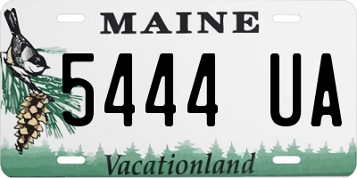 ME license plate 5444UA