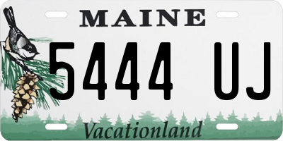 ME license plate 5444UJ