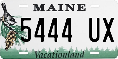 ME license plate 5444UX