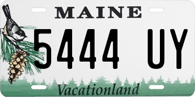 ME license plate 5444UY