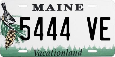 ME license plate 5444VE