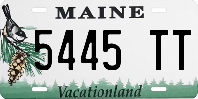 ME license plate 5445TT