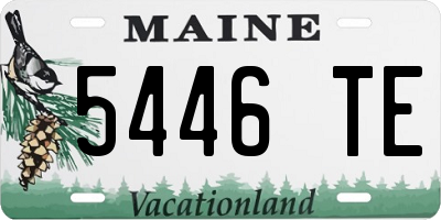 ME license plate 5446TE