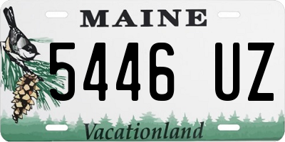ME license plate 5446UZ