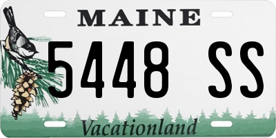 ME license plate 5448SS