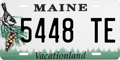 ME license plate 5448TE