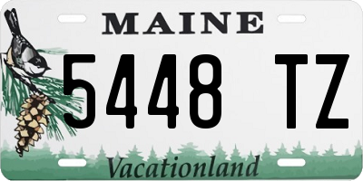 ME license plate 5448TZ