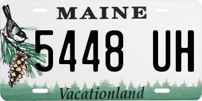 ME license plate 5448UH
