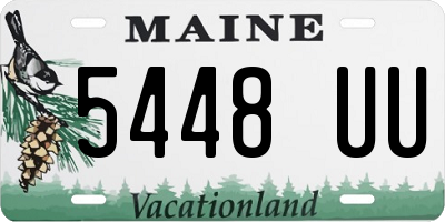 ME license plate 5448UU