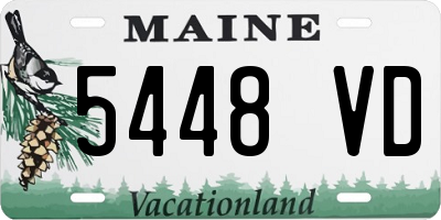 ME license plate 5448VD