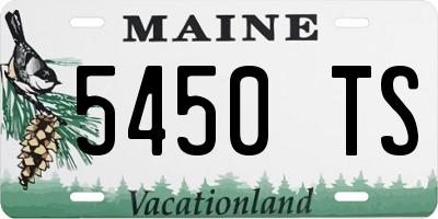 ME license plate 5450TS