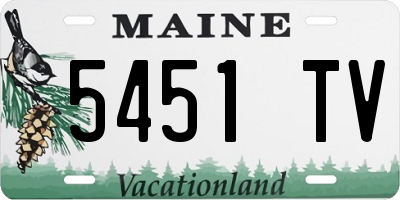 ME license plate 5451TV