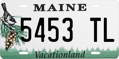 ME license plate 5453TL