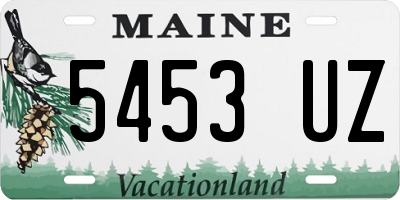 ME license plate 5453UZ