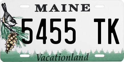ME license plate 5455TK