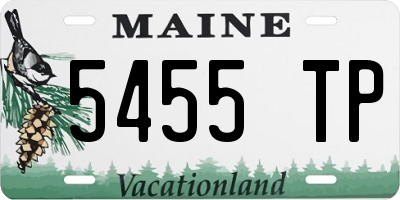 ME license plate 5455TP
