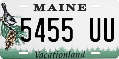 ME license plate 5455UU