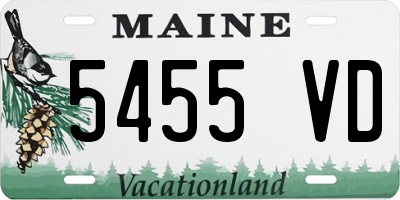 ME license plate 5455VD