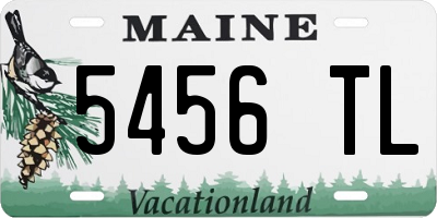 ME license plate 5456TL