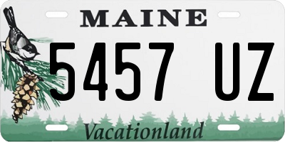 ME license plate 5457UZ