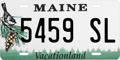 ME license plate 5459SL