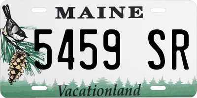 ME license plate 5459SR