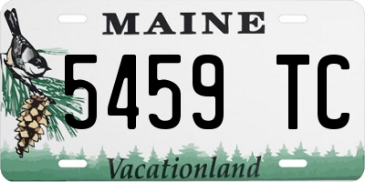 ME license plate 5459TC