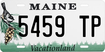 ME license plate 5459TP