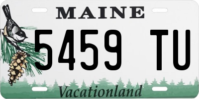 ME license plate 5459TU