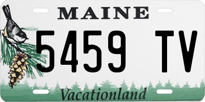 ME license plate 5459TV