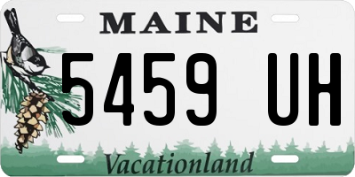 ME license plate 5459UH