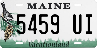 ME license plate 5459UI