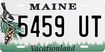 ME license plate 5459UT