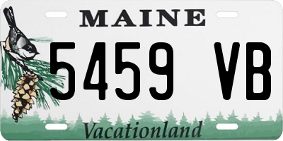 ME license plate 5459VB