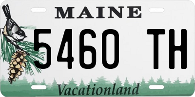 ME license plate 5460TH