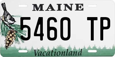 ME license plate 5460TP
