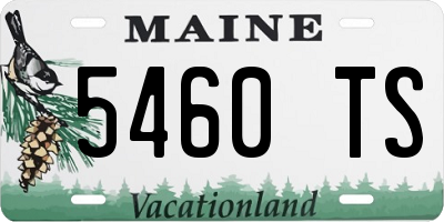ME license plate 5460TS
