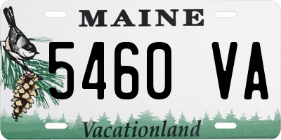 ME license plate 5460VA