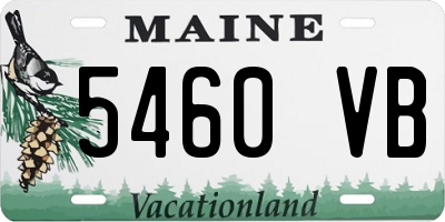 ME license plate 5460VB