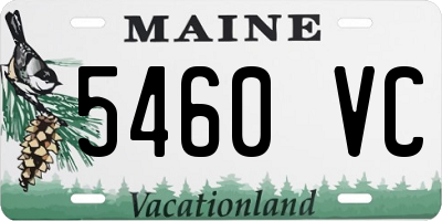 ME license plate 5460VC