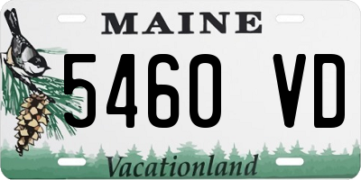 ME license plate 5460VD