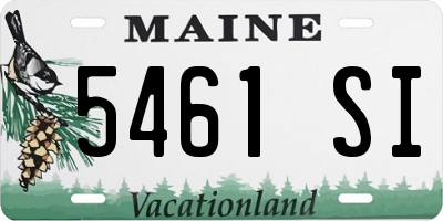 ME license plate 5461SI
