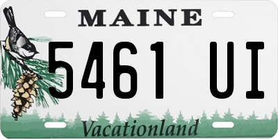 ME license plate 5461UI