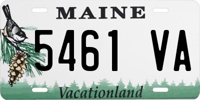 ME license plate 5461VA