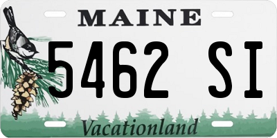 ME license plate 5462SI