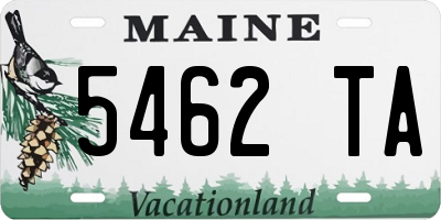 ME license plate 5462TA